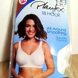 NWT Playtex 18 Hour 46B White 4-way Support Bra